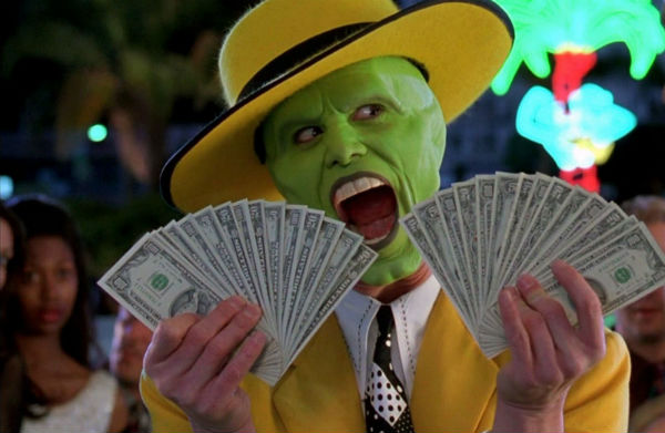 Кадр из фильма &laquo;Маска&raquo;, реж. Чак Рассел, 1994 г.